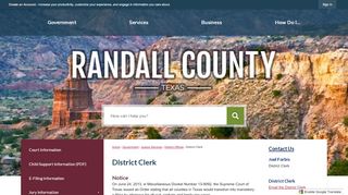 
                            2. District Clerk | Randall County, TX