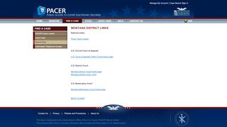 
                            2. District of Montana - Pacer