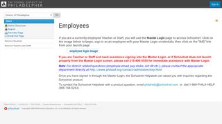 
                            5. District of Philadelphia : Employees - Schoolnet