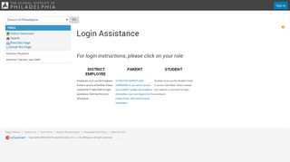 
                            7. District of Philadelphia : Login Assistance - Schoolnet