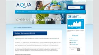 
                            8. Dividend Reinvestment & DSPP | Aqua America, Inc.