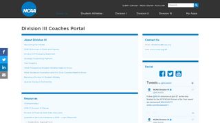 
                            2. Division III Coaches Portal | NCAA.org - The Official Site of the ...