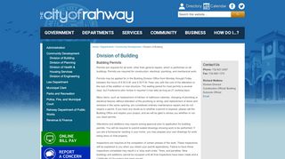 
                            1. Division of Building - Rahway, NJ