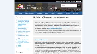 
                            2. Division of Unemployment Insurance - Maryland Department ...