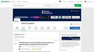 
                            8. Dixons Carphone - terrible company to work for (DSG or ...