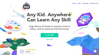
                            5. DIY.org – Online Courses and Fun Projects for Kids