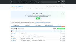 
                            9. django-ses/django-ses: A Django email backend for ... - GitHub