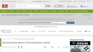 
                            3. DJI Announces Mavic 2 Pro and Mavic 2 Zoom | B&H Explora