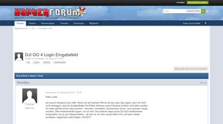 
                            8. DJI GO 4 Login Eingabefeld - DJI Mavic 1 Pro - KopterForum.de