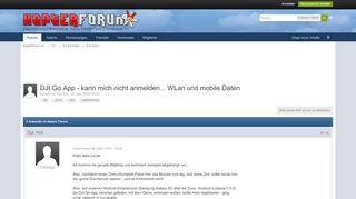 
                            9. DJI Go App - kann mich nicht anmelden... WLan und mobile ...
