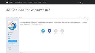
                            5. DJI Go4 App for Windows 10? | DJI FORUM