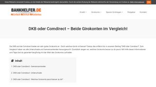 
                            5. DKB oder Comdirect – Beide Girokonten im Vergleich ...