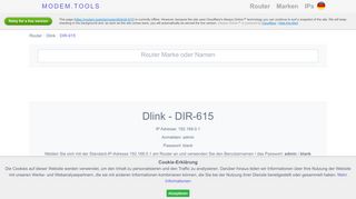 
                            4. Dlink DIR-615 Standard-Router-Login und Passwort