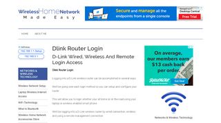 
                            3. Dlink Router Login - Wireless Home Network Made Easy