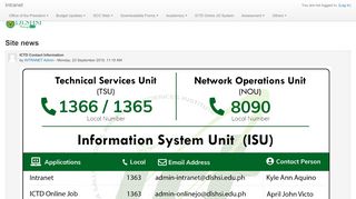 
                            6. DLSHSI Intranet - De La Salle Health Sciences Institute