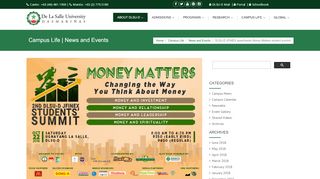 
                            9. DLSU-D JFINEX spearheads Money Matters student summit :: De La ...