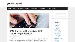 
                            5. DMER Maharashtra Medical 2016 Counselling/ Admission ...