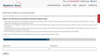 
                            9. DMF Agent Service Online Renewal | Registrar Corp
