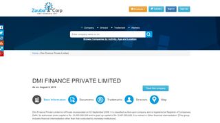 
                            6. DMI FINANCE PRIVATE LIMITED - Company, directors and ...