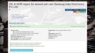 
                            6. dmsnxt-siel.com OCSP and CRL revocation status