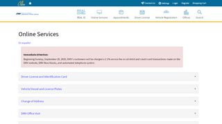 
                            4. DMV Online Services - DMV - State of California