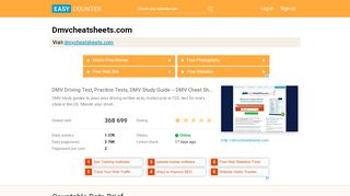 
                            5. Dmvcheatsheets.com - Easy Counter