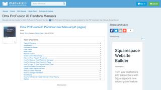 
                            9. Dmx ProFusion iO Pandora Manuals