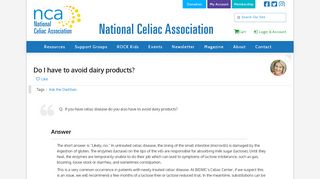 
                            9. Do I have to avoid dairy products? – National Celiac Association