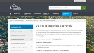 
                            8. Do I need planning approval? - Rockhampton Regional Council
