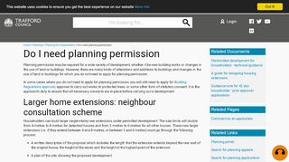 
                            9. Do I need planning permission - Trafford Council