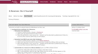 
                            3. Do it Yourself - E-Reserves - LibGuides Home at Brooklyn College ...