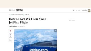 
                            8. Do JetBlue Flights Have Wi-Fi? | Travel + Leisure