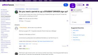 
                            9. Do you need a permit to up a STUDENT DRIVER …