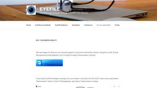 
                            3. Do you need help? | EyeFile