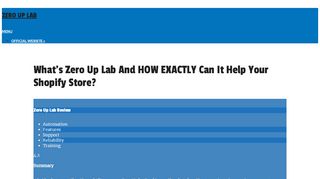 
                            3. Do You REALLY Need Zero Up Lab For Your Shopify Store?