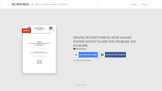 
                            3. (DOC) ONLINE STUDENT PORTAL WITH GRADES ... - Academia.edu