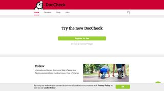 
                            2. DocCheck: Welcome