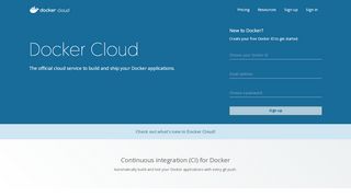 
                            1. Docker Cloud - Build, Ship and Run any App, Anywhere