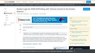 
                            7. Docker Login for AWS ECR failing with 