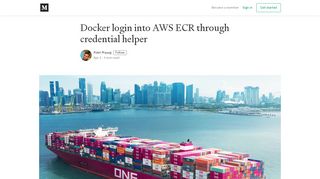 
                            5. Docker login into AWS ECR through credential helper