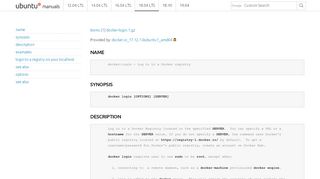 
                            6. docker-login - Log in to a Docker registry - Ubuntu Manpage