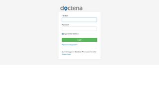 
                            4. Doctena Standard Login - doxter.de