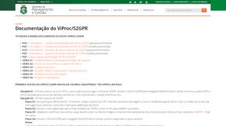
                            5. Documentação do ViProc/S2GPR - seplag.ce.gov.br