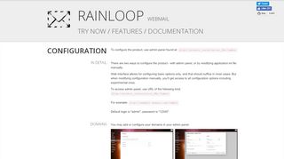 
                            5. Documentation / Configuration / RainLoop Webmail