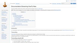 
                            2. Documentation:Streaming HowTo New - VideoLAN Wiki