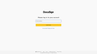 
                            11. DocuSign Login - Enter email to start sign in