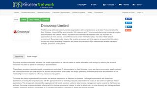 
                            7. Docusnap Limited - The Reseller Network