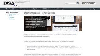 
                            6. DOD Enterprise Portal Service (DEPS) - DISA