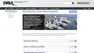 
                            5. DoD Mobility Unclassified Capability - DISA