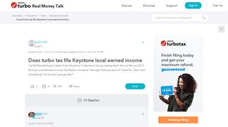 
                            4. Does turbo tax file Keystone local earned income - Intuit